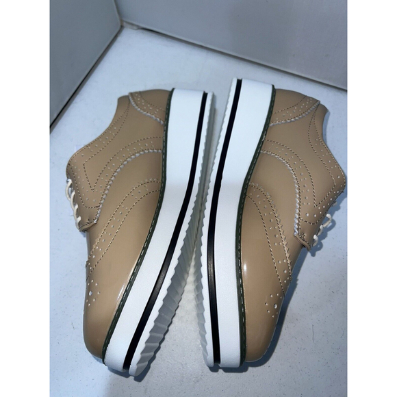 Dadawen NWT Beige Patent Wingtip Oxford Shoes Women’s Size 41 (9.5 US) - Picture 7 of 13